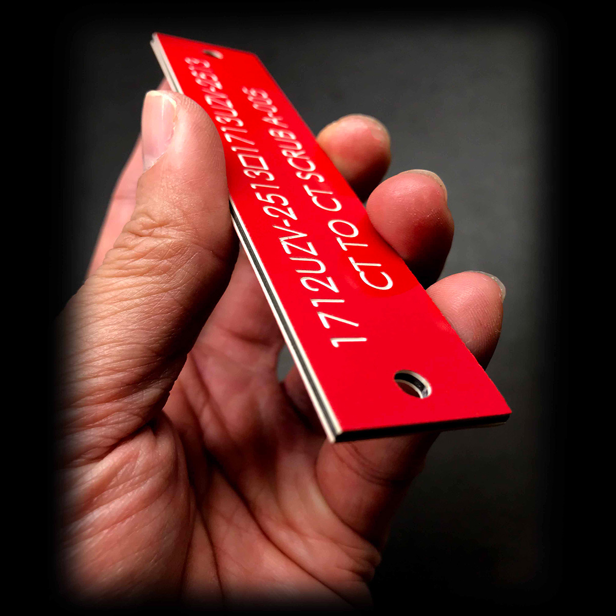Custom Engraved Nameplates, labels and tags Rep Graphic