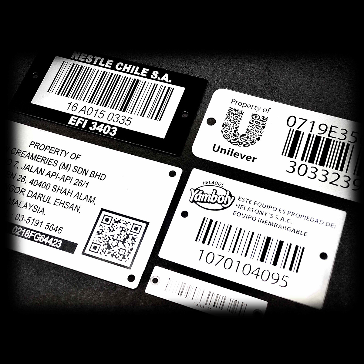 Custom Etched Metal Nameplates, Labels and Tags Rep Graphic