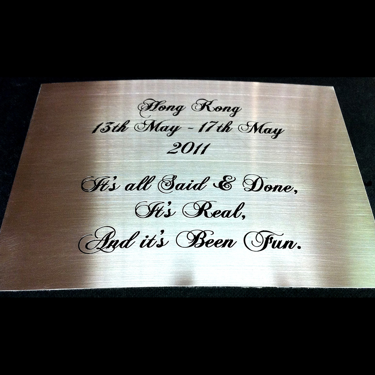 Custom Etched Metal Nameplates, Labels and Tags Rep Graphic