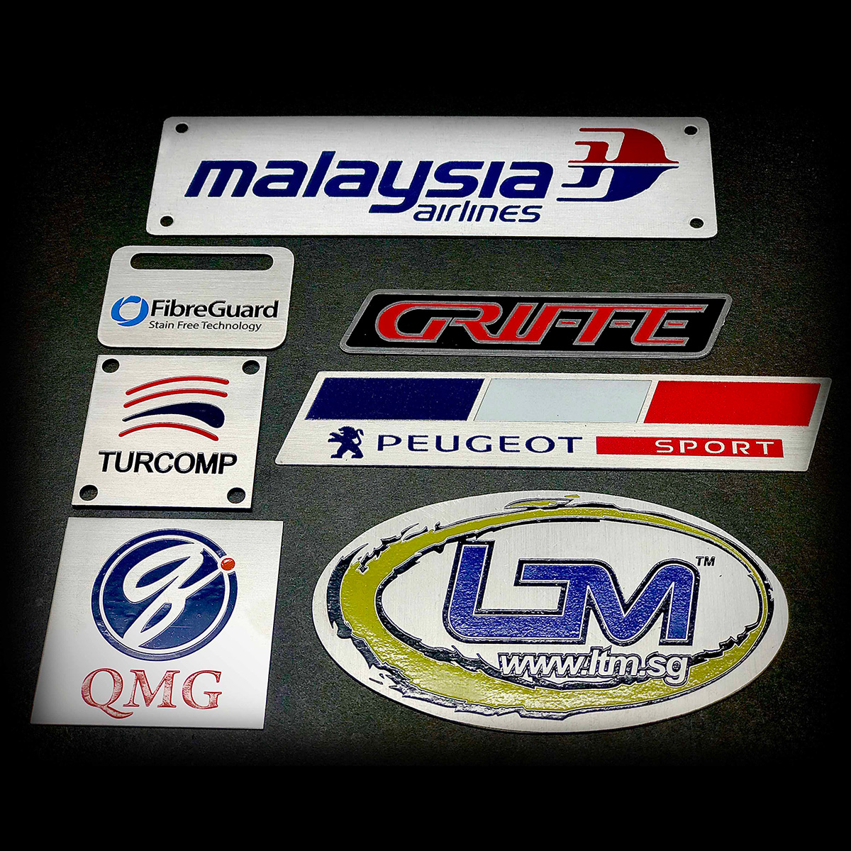 Custom Etched Metal Nameplates, Labels and Tags Rep Graphic